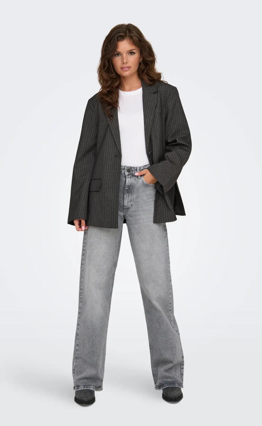 ONLY Bukser - Juicy Wide Leg - Medium Grey Denim