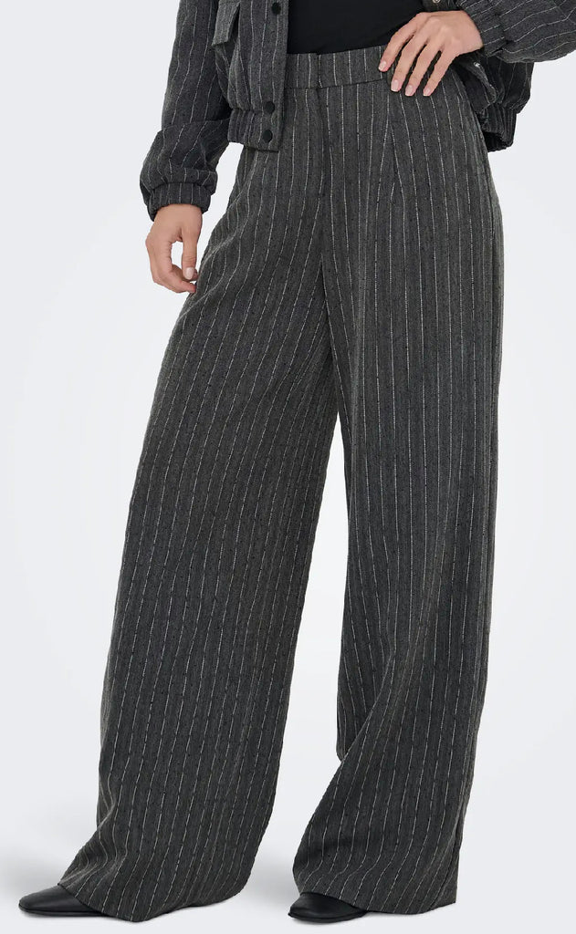 ONLY Bukser - Siga - Dark Grey Melange