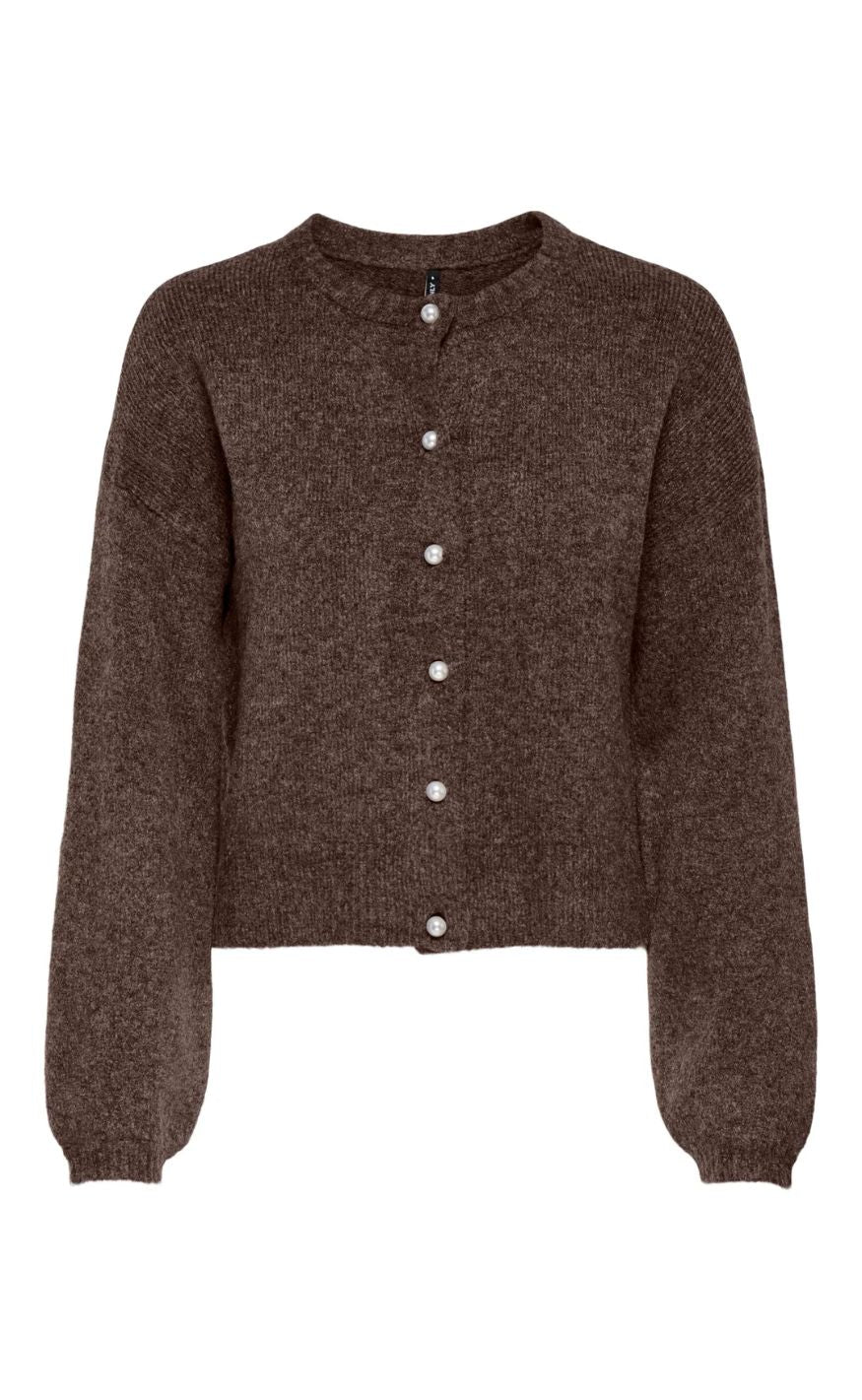 ONLY Cardigan - Isabella - Hot Fudge Detail Melange