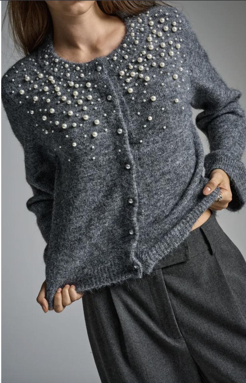 ONLY Cardigan - Miggie - Medium Grey Melange