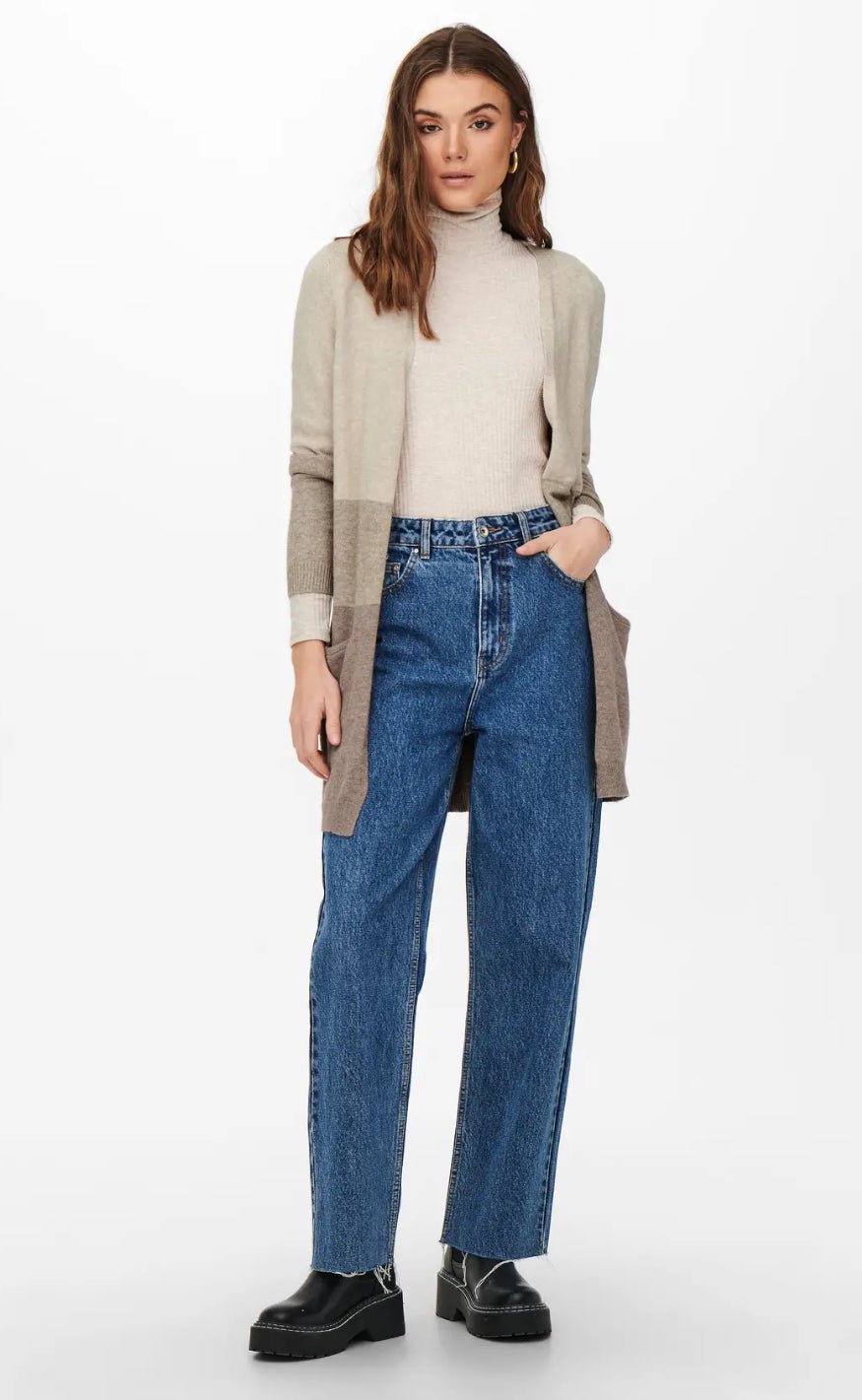 ONLY Cardigan - Queen - Sand W. Beige & Woodsmoke
