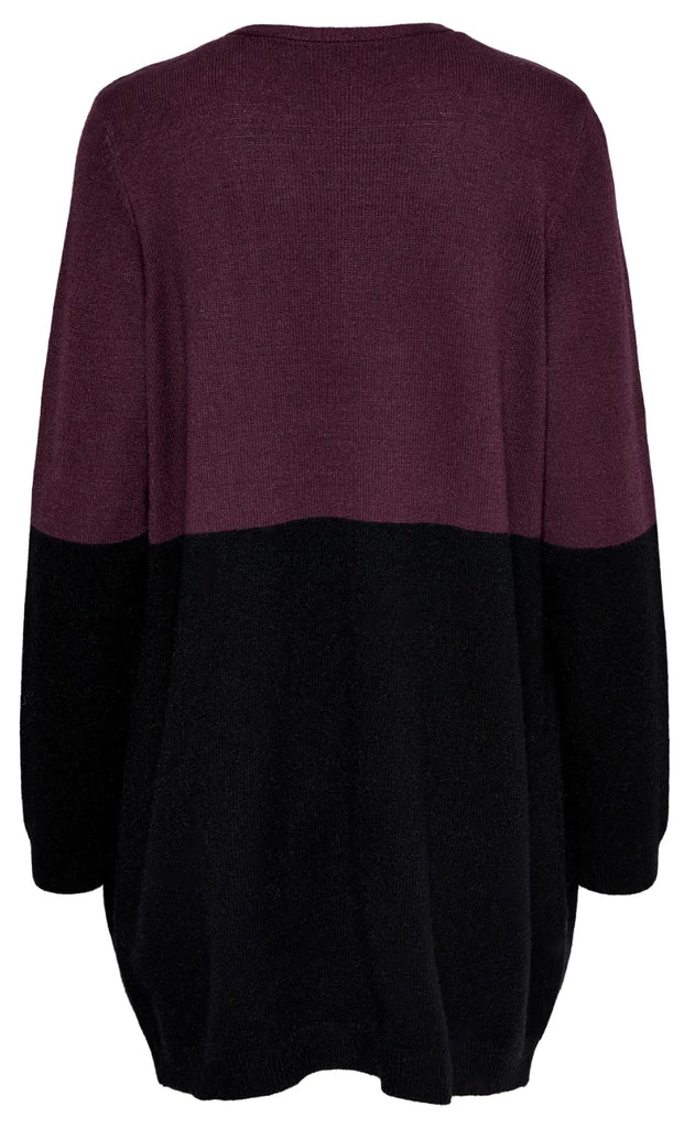 ONLY Cardigan - Queen - Windsor Wine W. Black