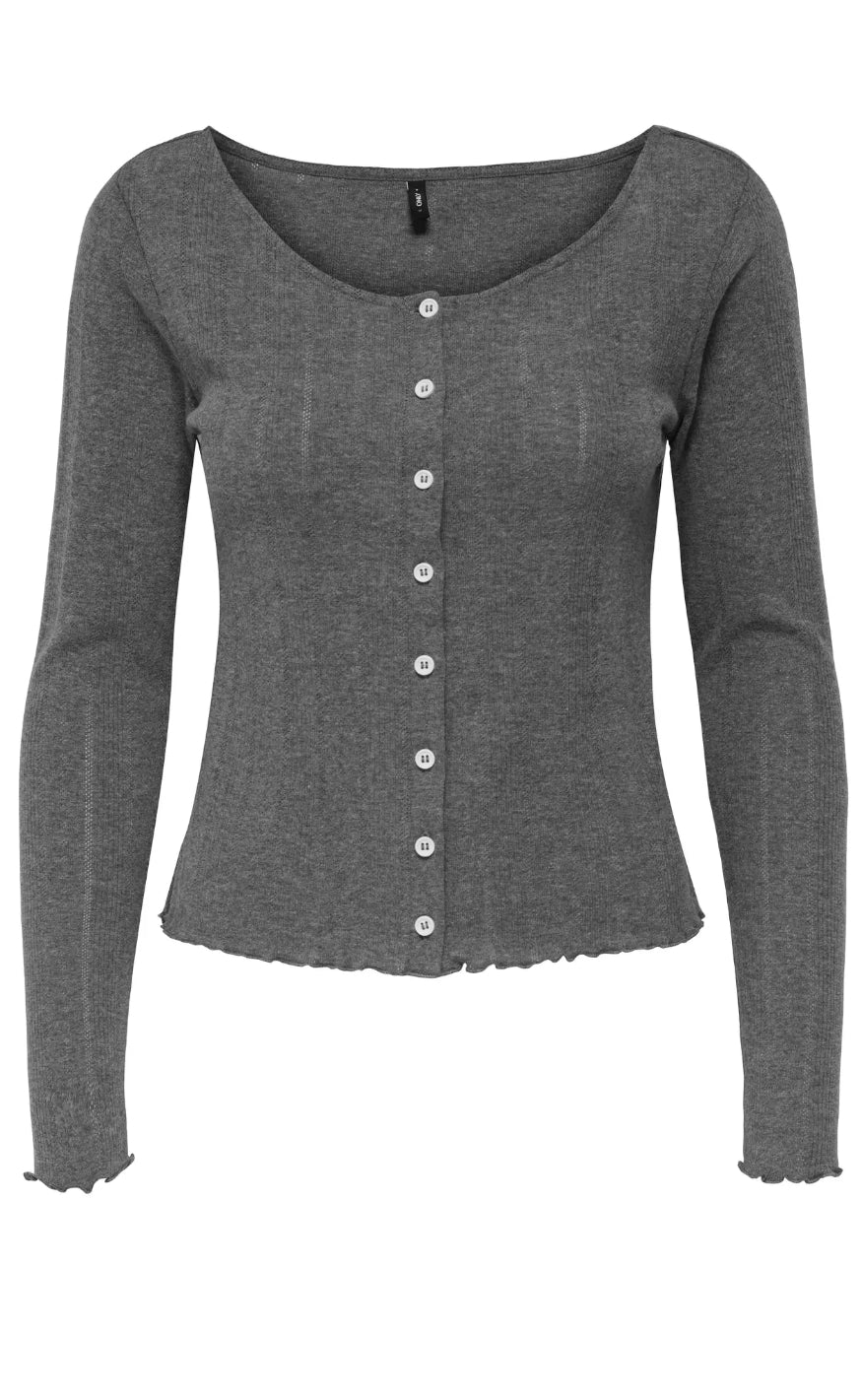 ONLY Cardigan - Tenna - Dark Grey Melange