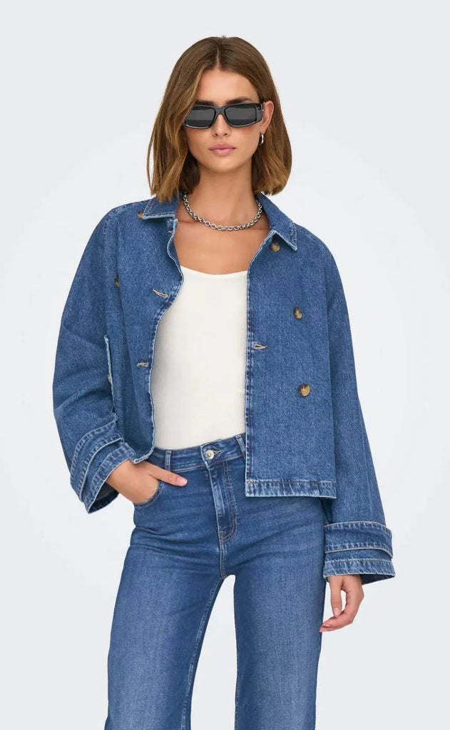 ONLY Jakke - April - Medium Blue Denim