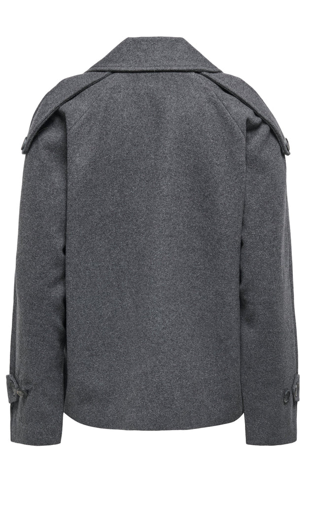 ONLY Jakke - Maisy Wool Life - Dark Grey Melange