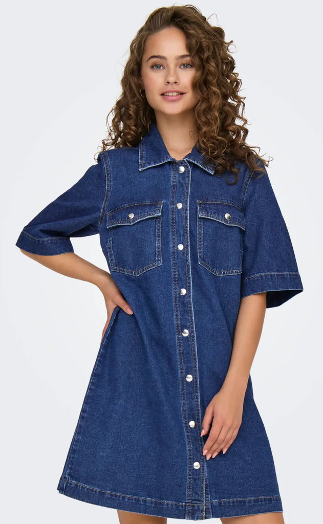 ONLY Kjole - Belle - Dark Blue Denim