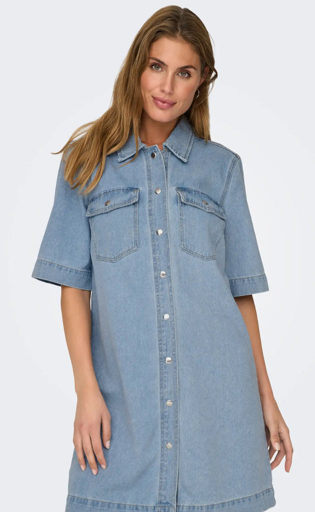 ONLY Kjole - Belle - Light Blue Denim