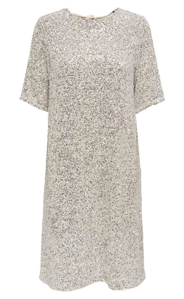 ONLY Kjole - Bex - Silver Sequins