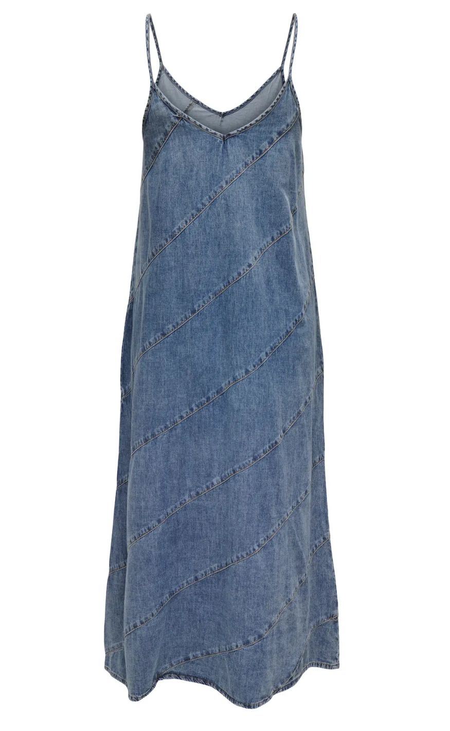 ONLY Kjole - Dia SL Cut - Light Blue Denim
