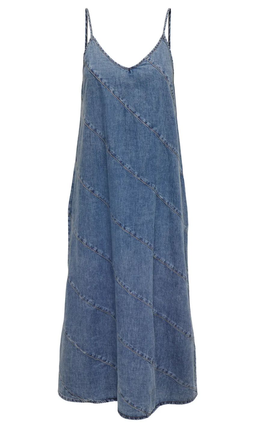 ONLY Kjole - Dia SL Cut - Light Blue Denim