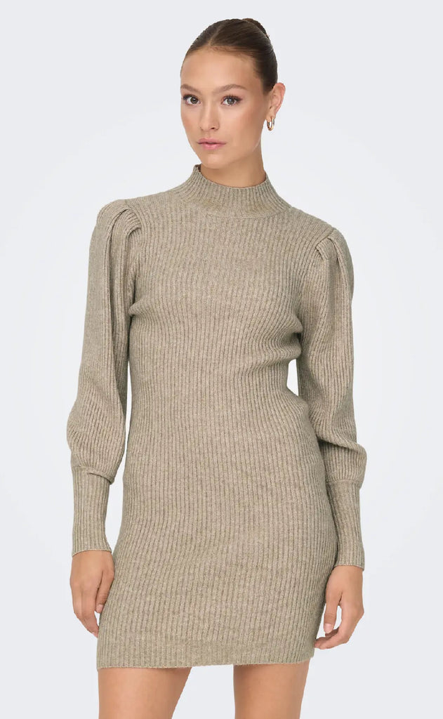 ONLY Kjole - Katia - Mocha Meringue/w. Melange