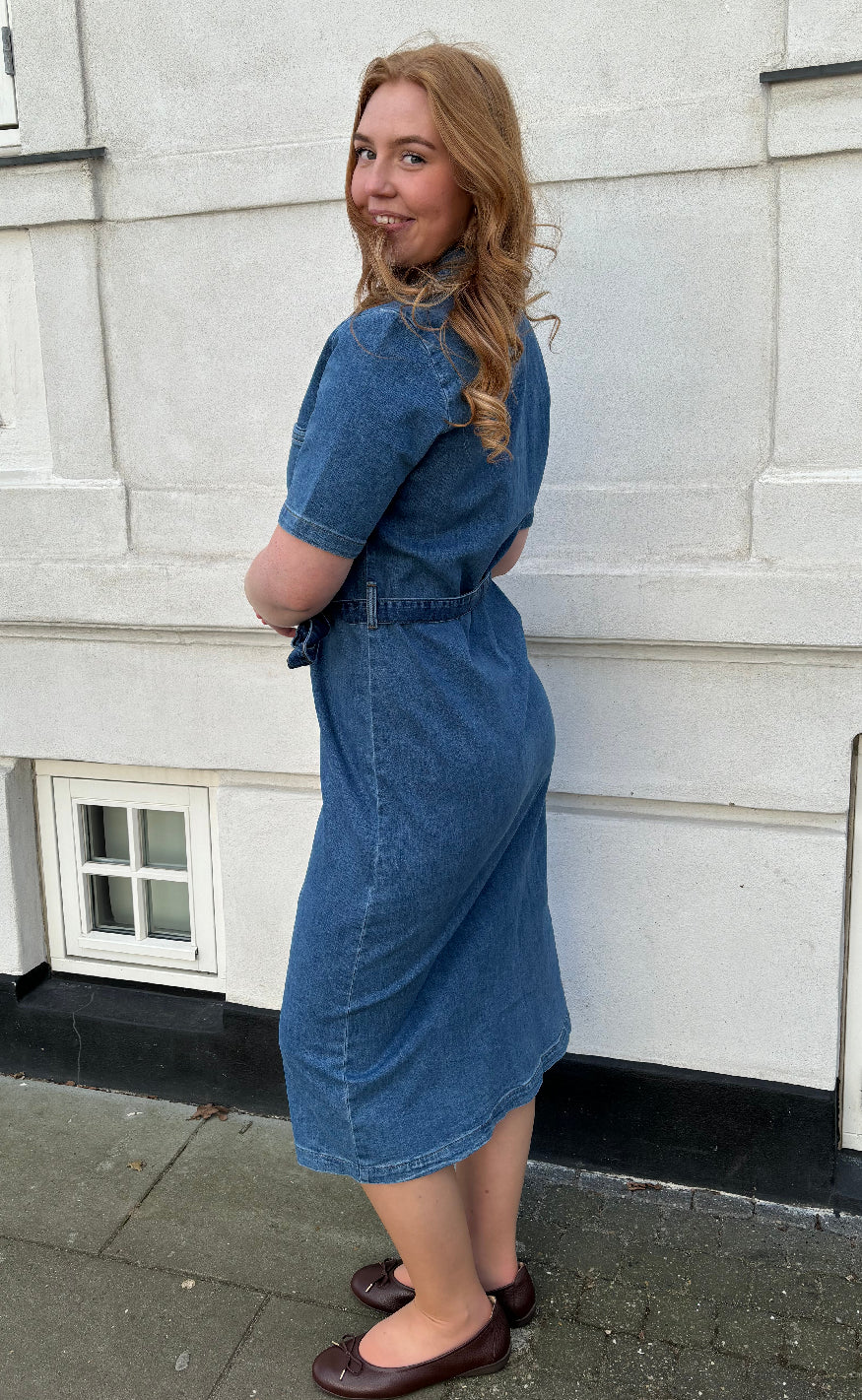 ONLY Kjole - Lana SS Long - Medium Blue Denim