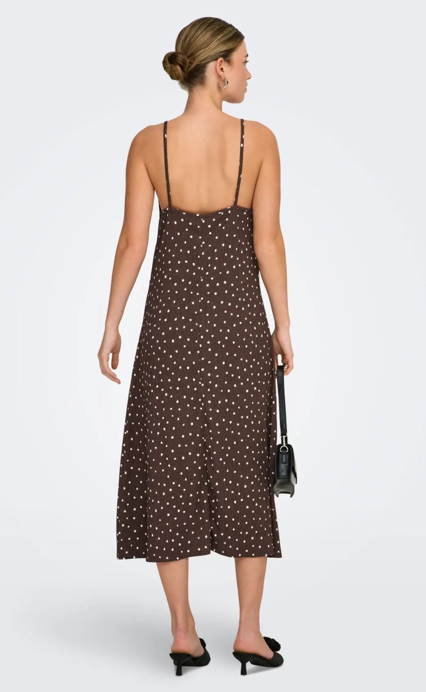 ONLY Kjole - Molly - Shopping Bag/Cloud Dancer Dots
