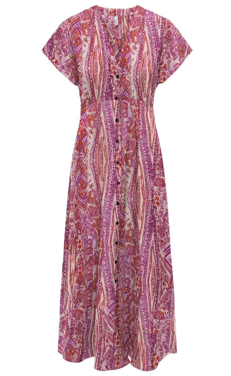 ONLY Kjole - Nova Mollie - Fuchsia Fedora w. Bohobabe