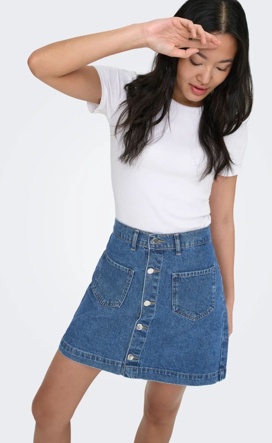 ONLY Nederdel - Amazing - Medium Blue Denim