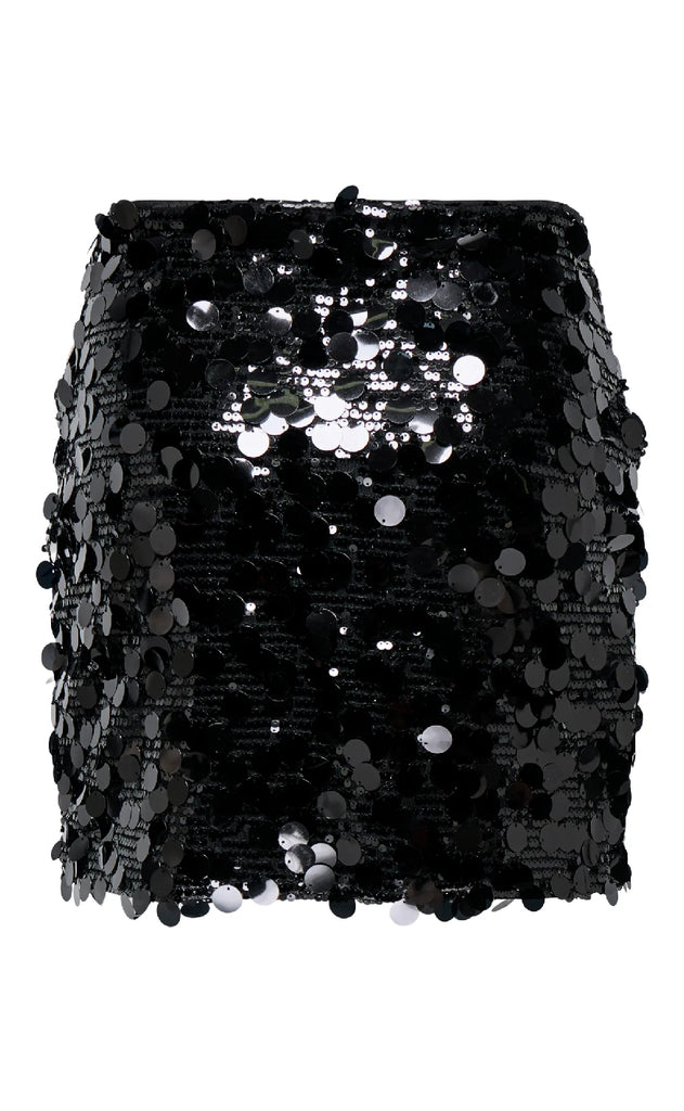 ONLY Nederdel - Jadel - Black w. Silver Sequins