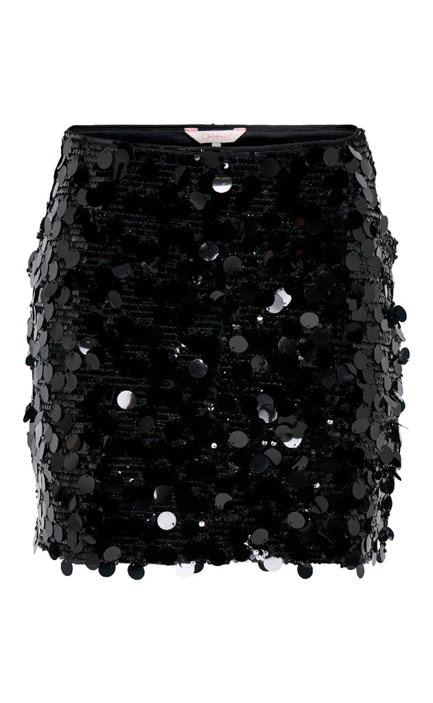 ONLY Nederdel - Jadel - Black w. Silver Sequins