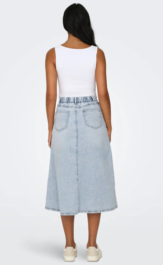 ONLY Nederdel - Mindy - Light Blue Denim
