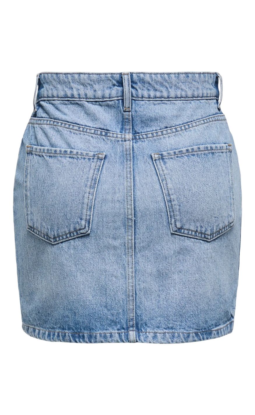 ONLY Nederdel - Stella Short - Light Blue Denim