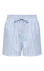 ONLY Shorts - Loris - Chambray Blue W. Bright White/Black