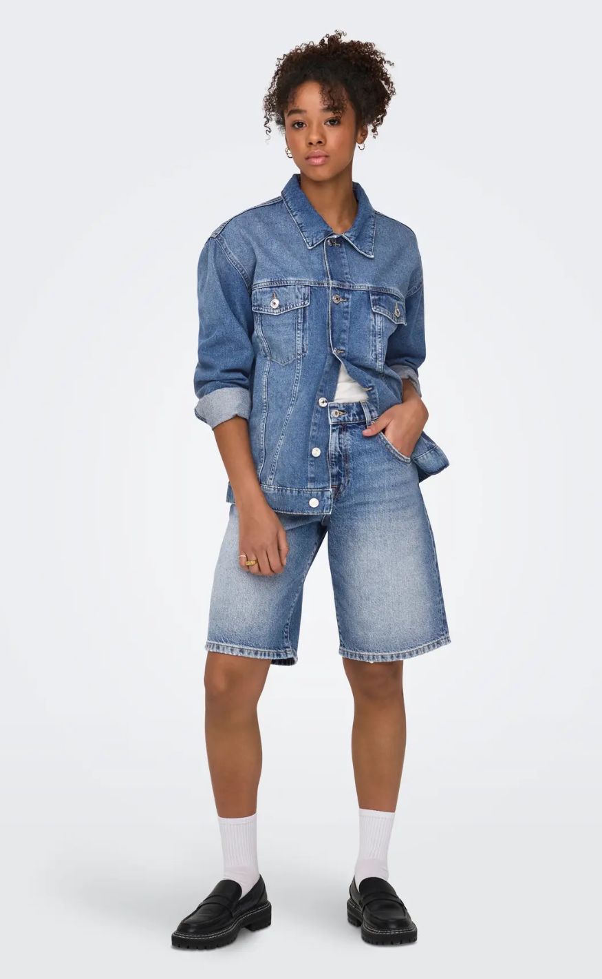 ONLY Shorts - Mate Reg - Medium Blue Denim