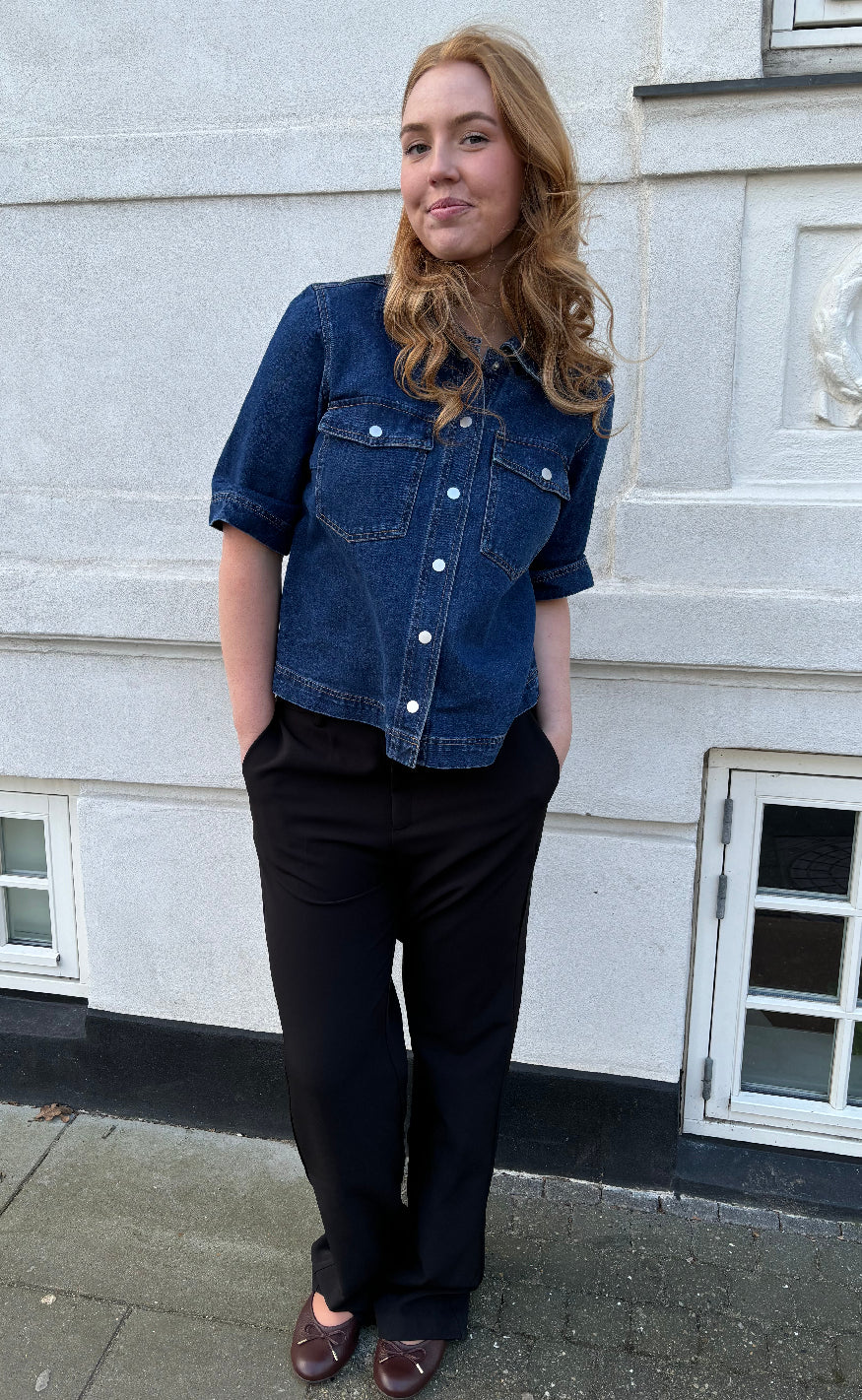 ONLY Skjorte - Belle - Dark Blue Denim
