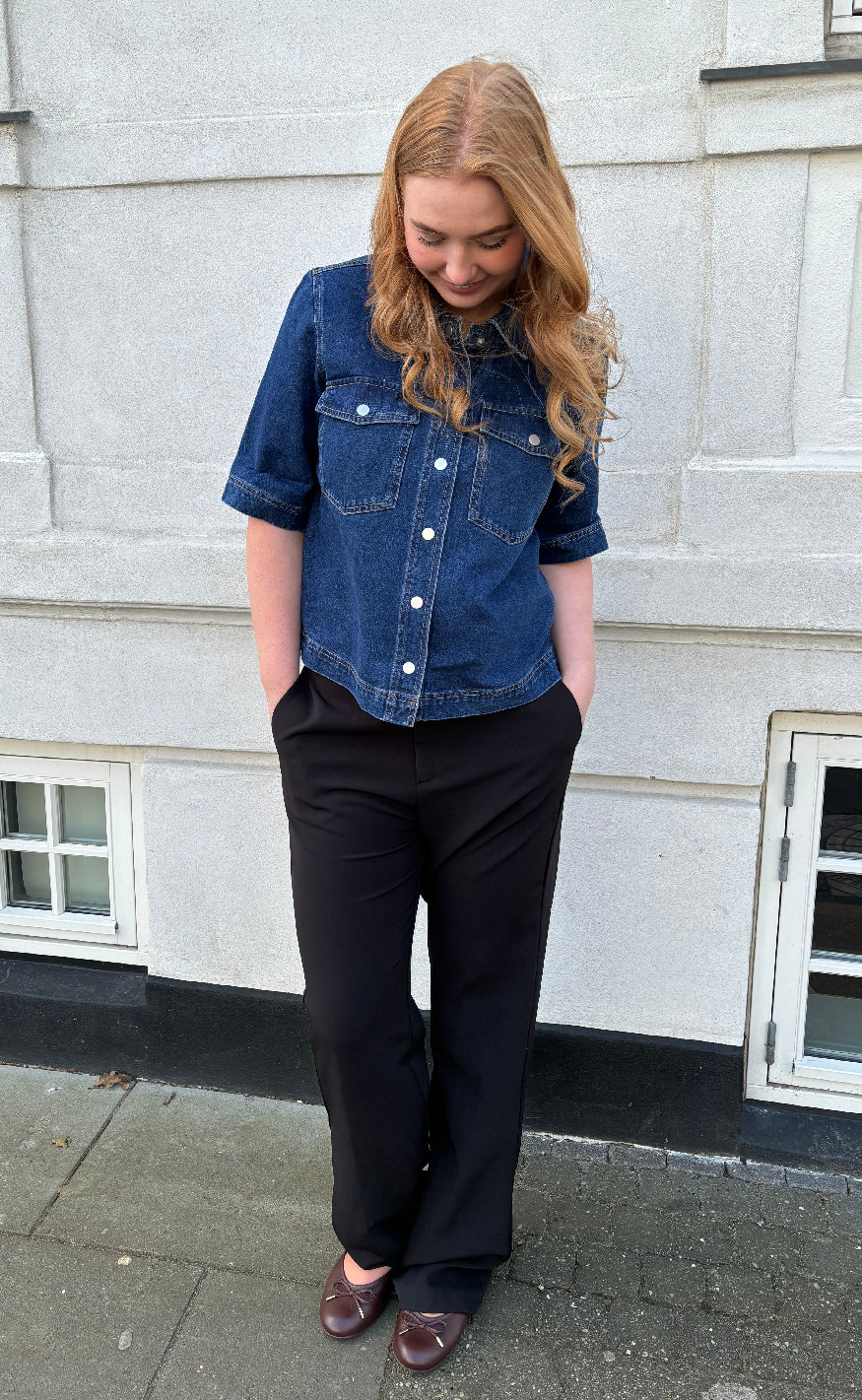 ONLY Skjorte - Belle - Dark Blue Denim