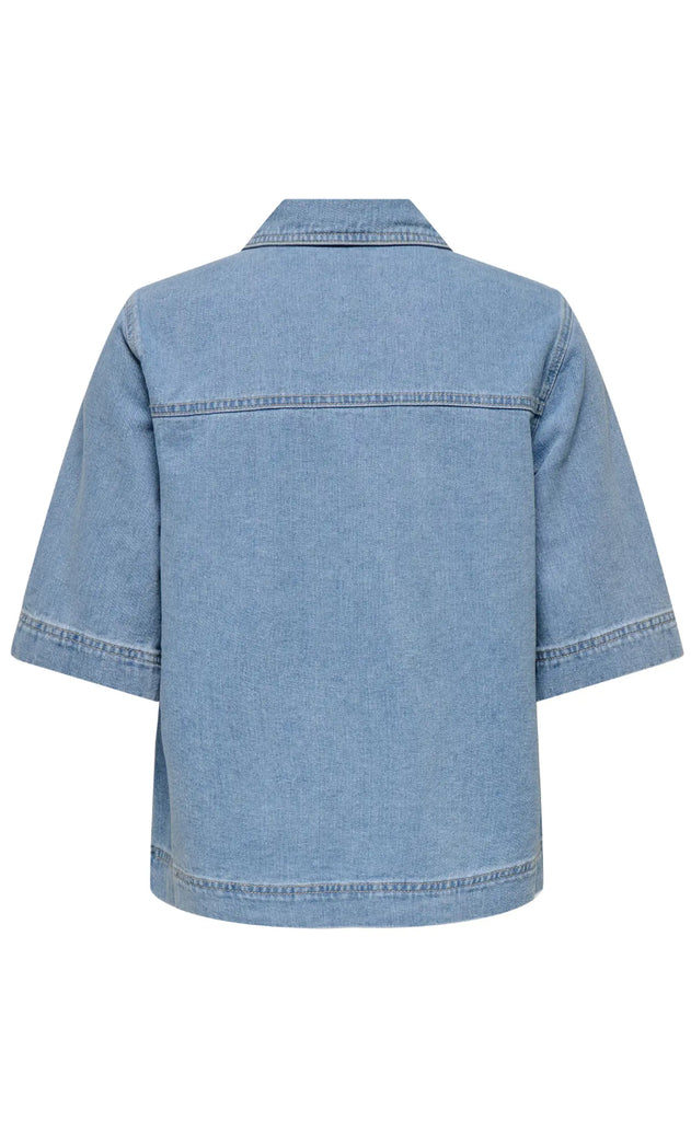 ONLY Skjorte - Belle - Light Blue Denim