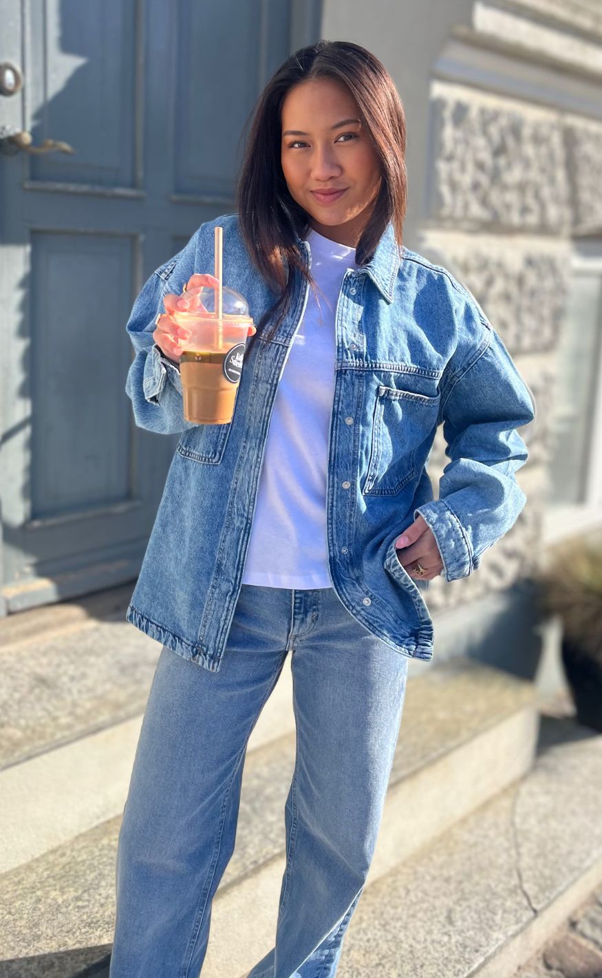 ONLY Skjorte - Emmie - Light Blue Denim