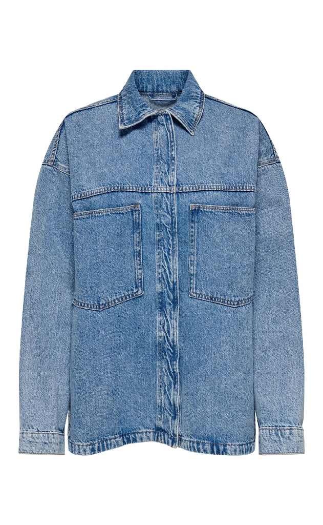 ONLY Skjorte - Emmie - Light Blue Denim