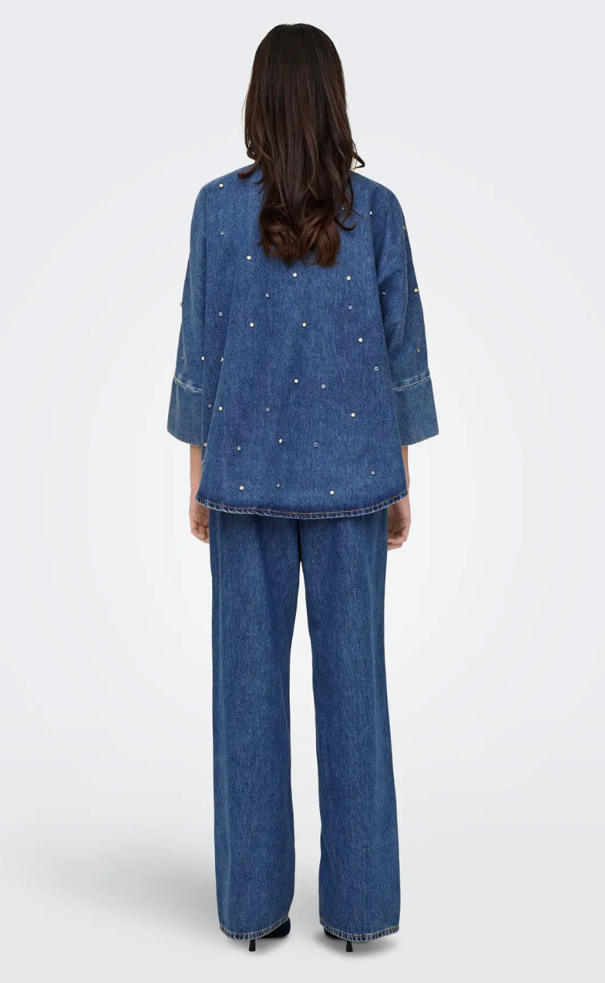ONLY Skjorte - Grace - Medium Blue Denim