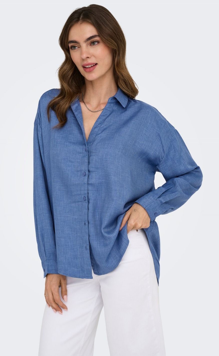 ONLY Skjorte - Harriet Life - True Navy Melange