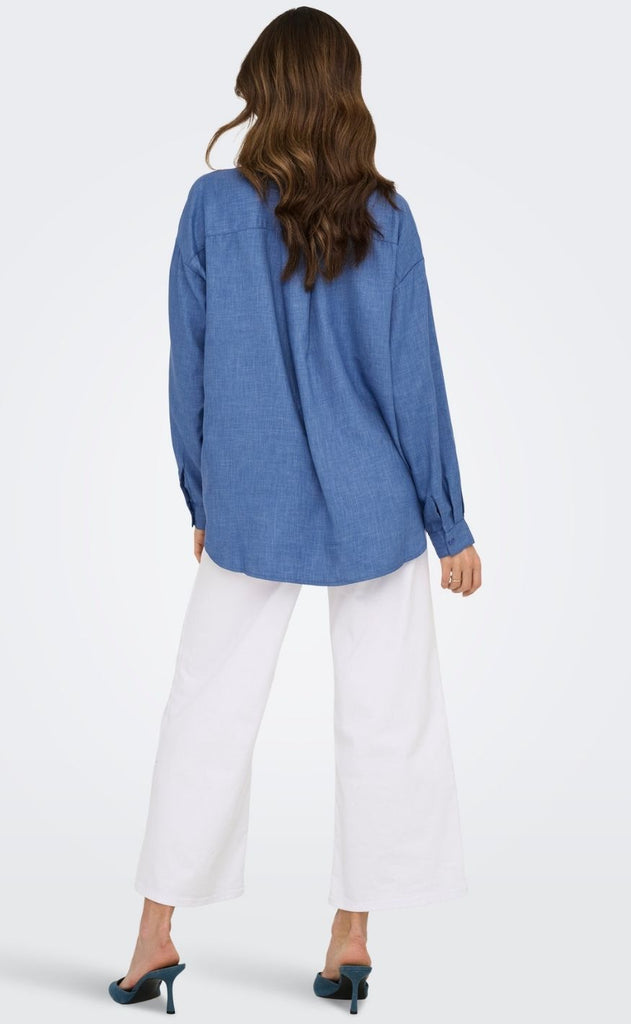 ONLY Skjorte - Harriet Life - True Navy Melange