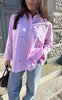ONLY Skjorte - Lina Grace - Lilac Sachet/Bright White