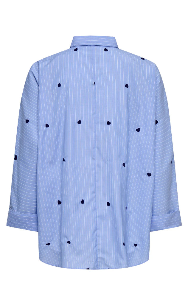 ONLY Skjorte - Lina Grace - Moonlight Blue/Stripe