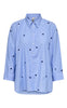 ONLY Skjorte - Lina Grace - Moonlight Blue/Stripe