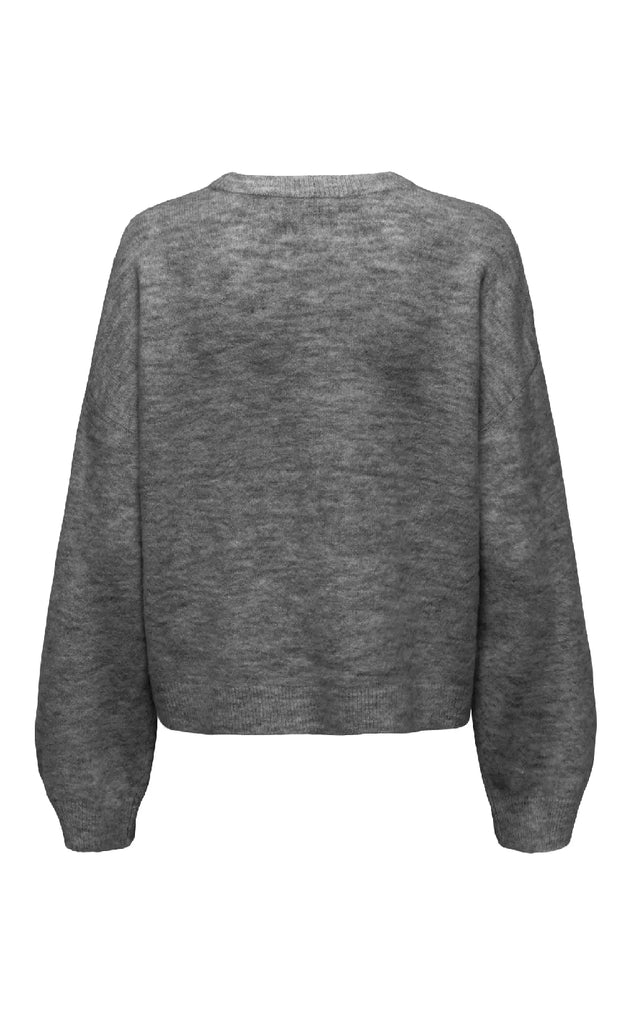 ONLY Striktrøje - Simoni - Medium Grey Melange