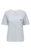 ONLY T-Shirt - Happy - Cloud Dancer/Soft Chambray/Cherry