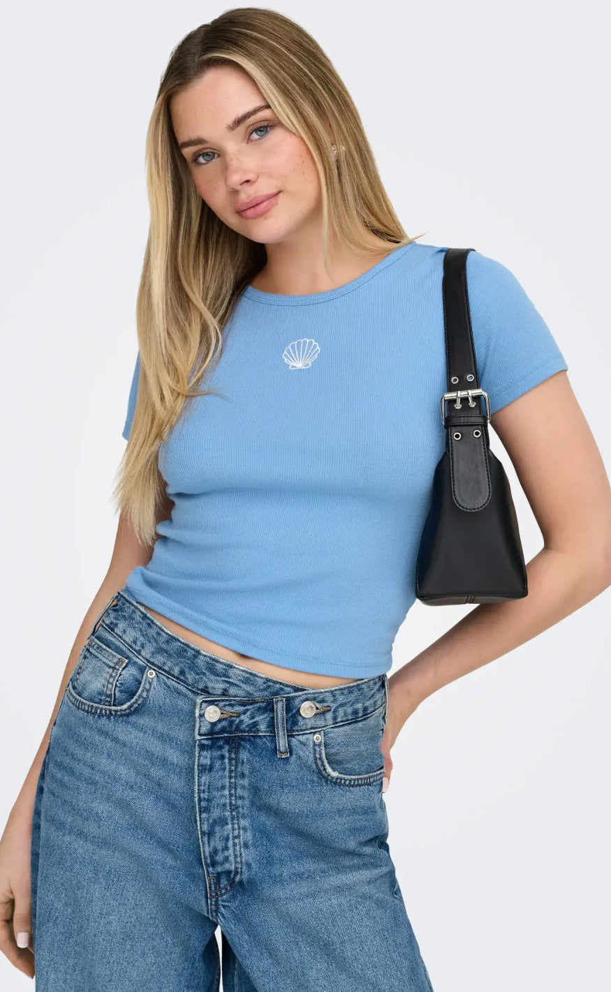 ONLY T-shirt - Elva June - Allure/Sea Shell