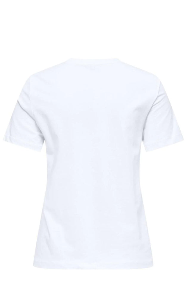 ONLY T-shirt - Ketty Life - Bright White/Cherries