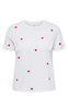 ONLY T-shirt - Ketty Life - Bright White/Heart