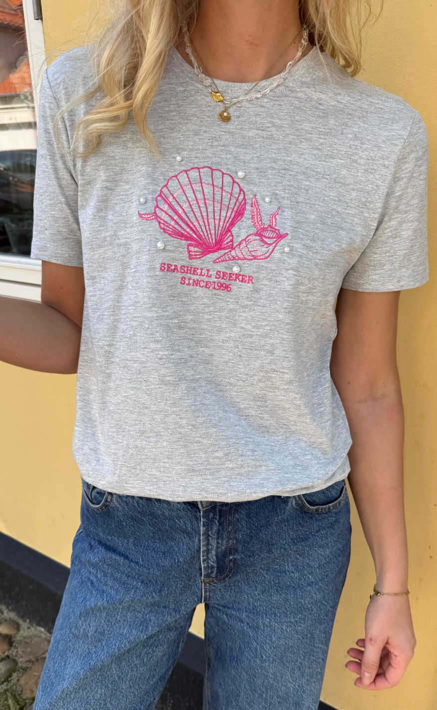 ONLY T-shirt - Kita Shell - Grey