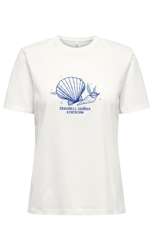 ONLY T-shirt - Kita Shell - White