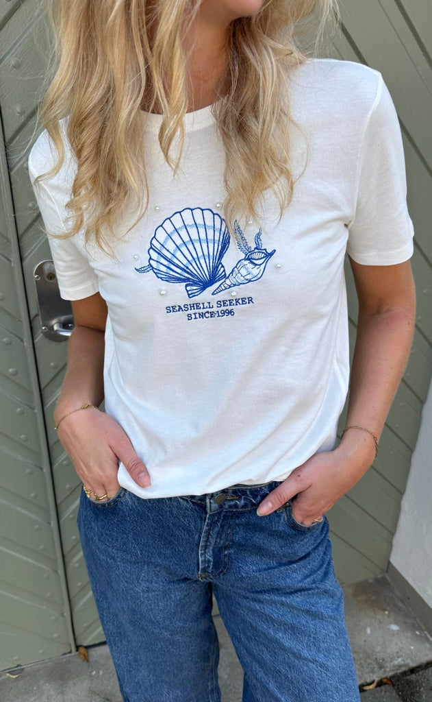 ONLY T-shirt - Kita Shell - White