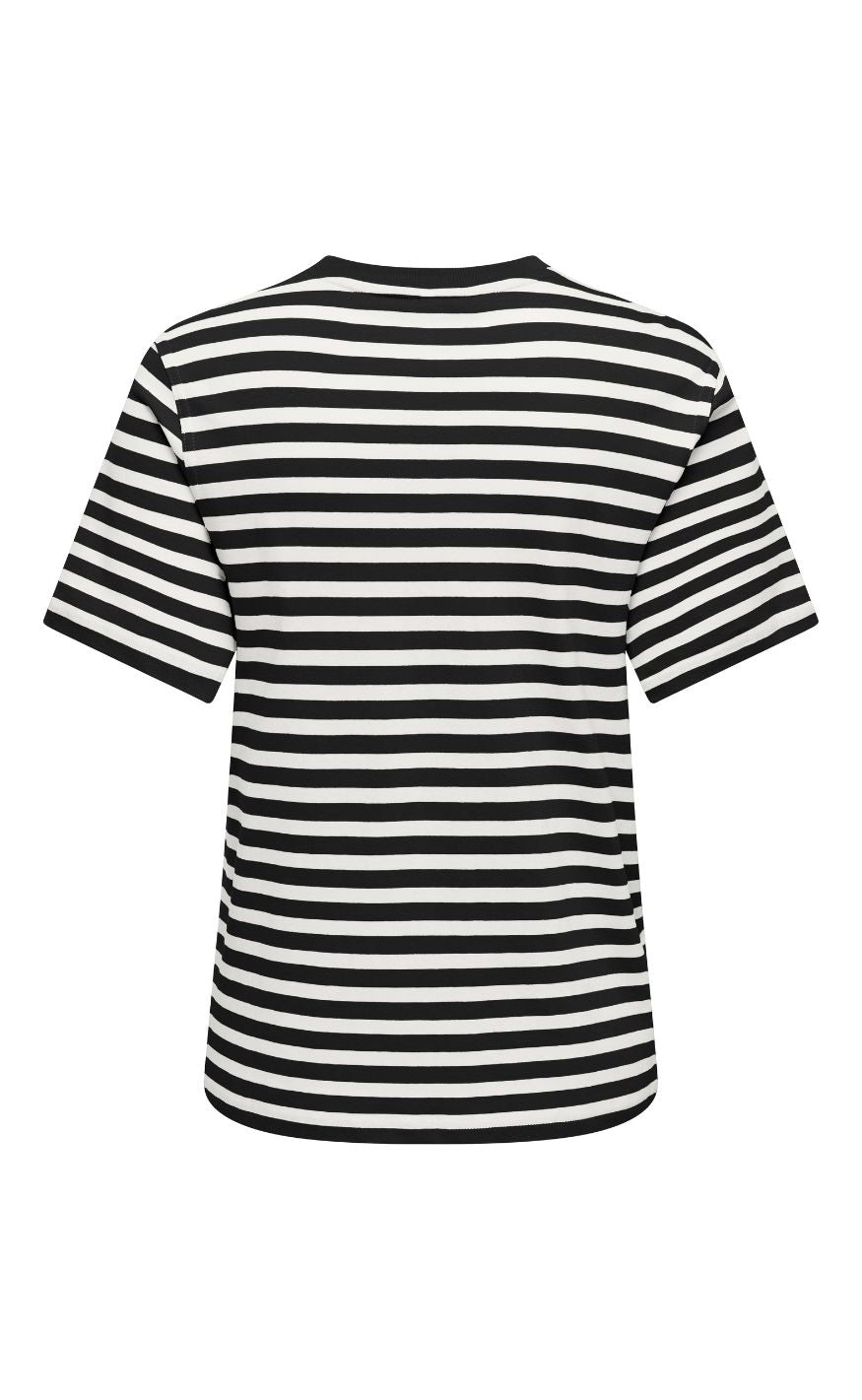 ONLY T-shirt - Livina - Black/ Cloud Dancer/ Cherry