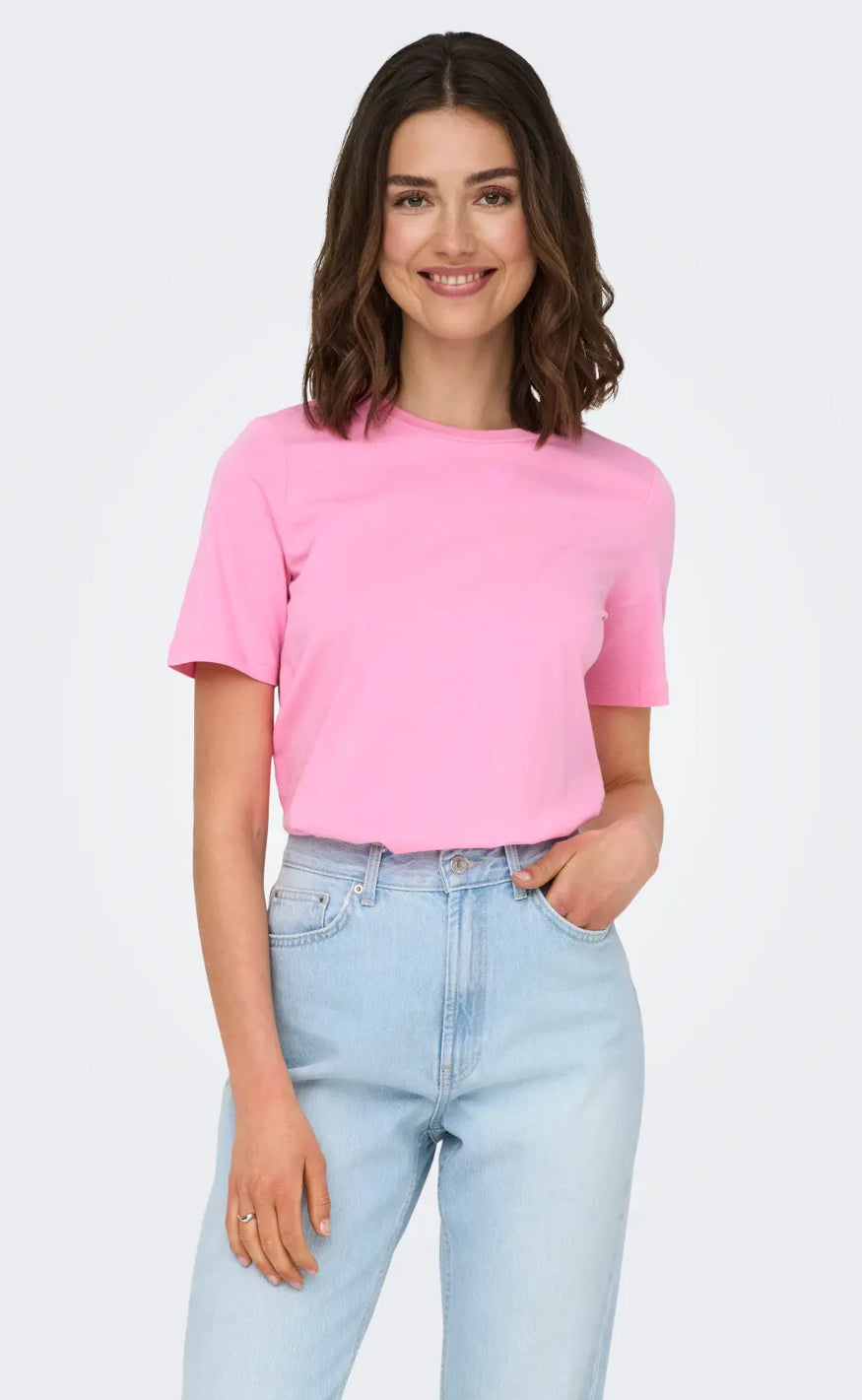 ONLY T-shirt - Only - Sachet Pink