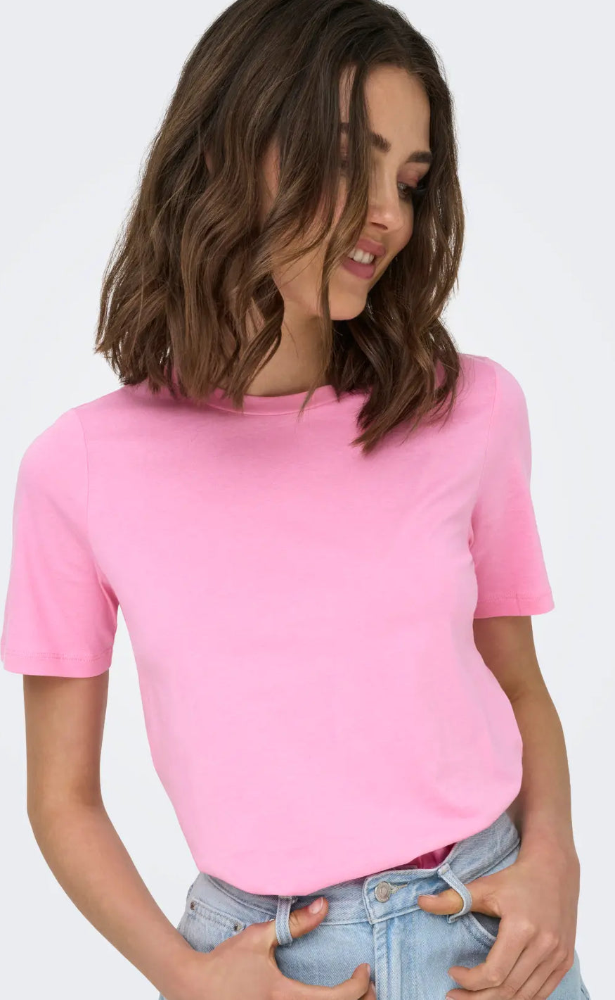 ONLY T-shirt - Only - Sachet Pink