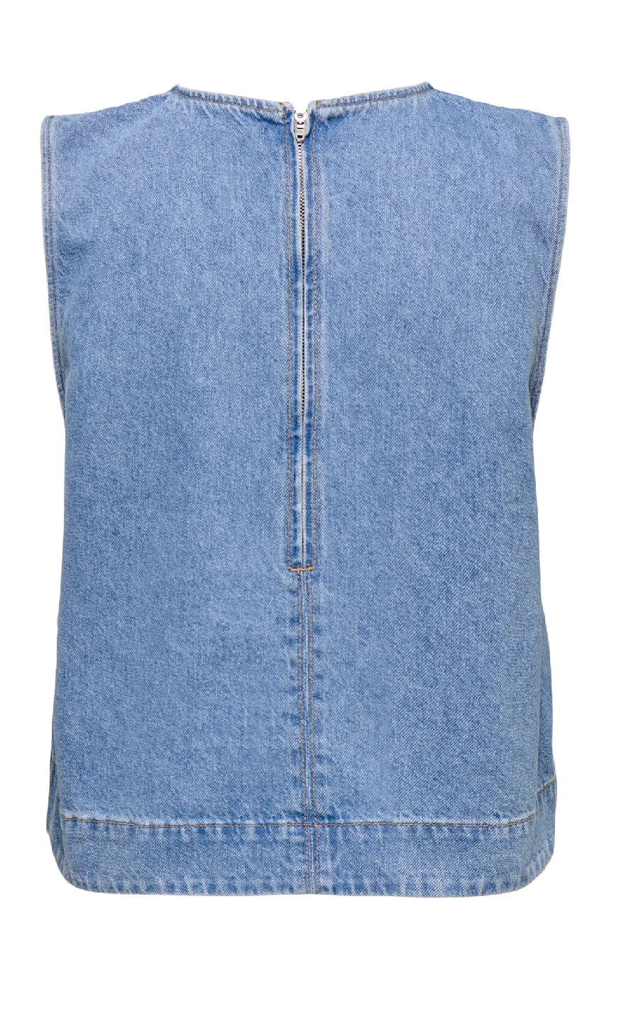 ONLY Top - Dorsi - Light Blue Denim