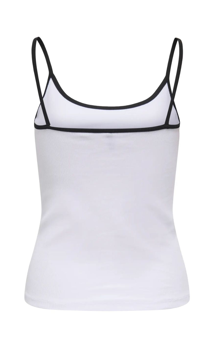 ONLY Top - Fenja - Bright White/Black Detail