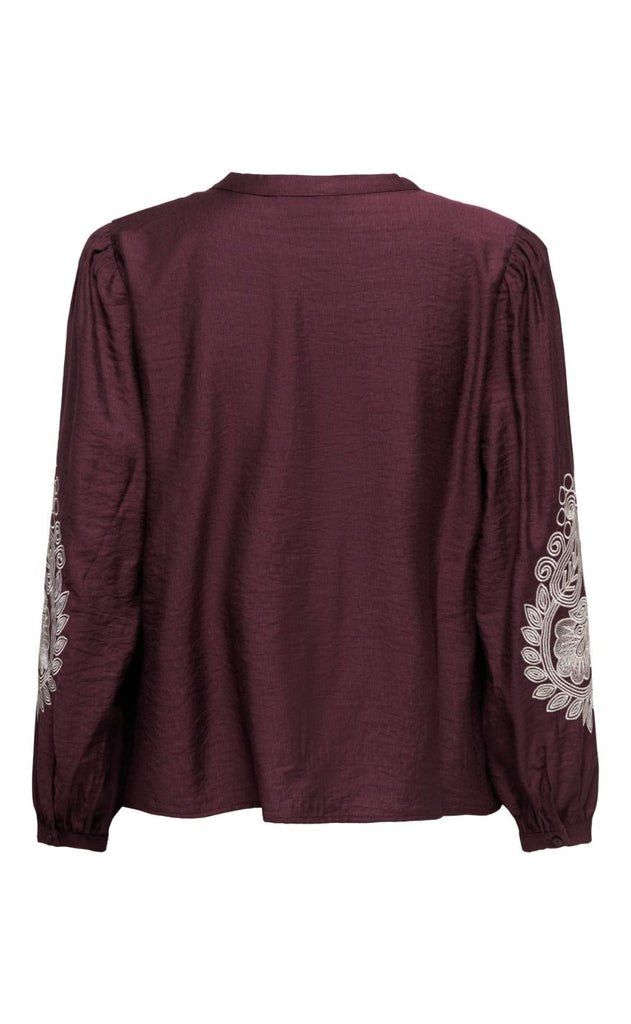 ONLY Top - Kana - Winetasting Sandshell Embroidery